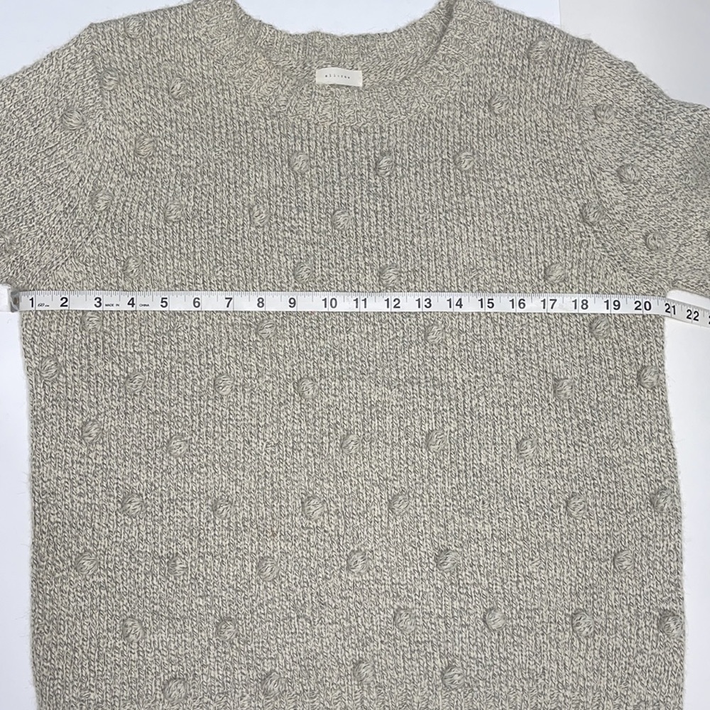 All:Row Grey Pom Pom Sweater Size S - Picture 6 of 10